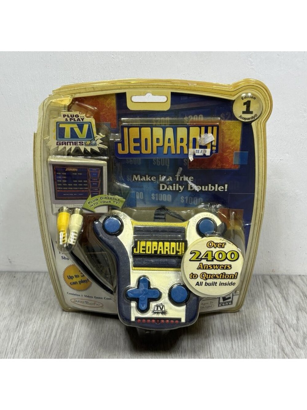 Jeopardy Plug and Play TV Games Edition 1 New In Package 2007 JAKKS PACIFIC